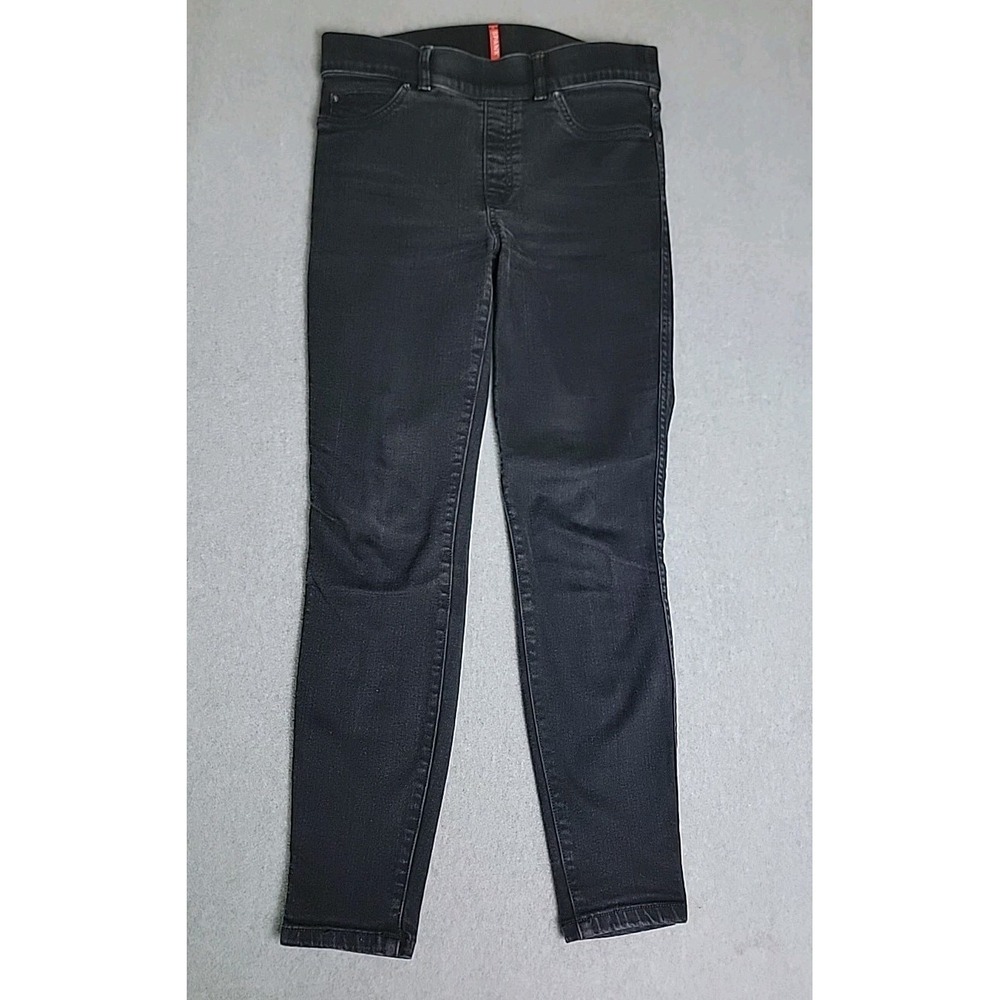 Spanx Jeans Jeggings Womens‎ Large 31x27 M Black Skinny High Rise Stretch Modern